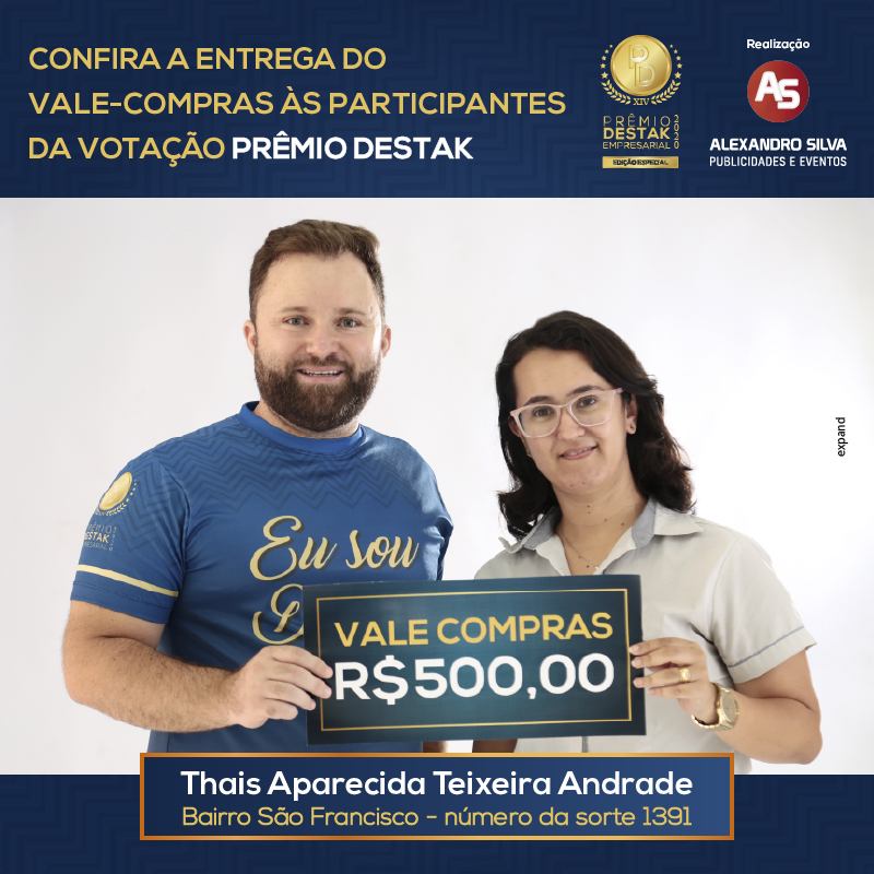 Entrega de Vale-Compras