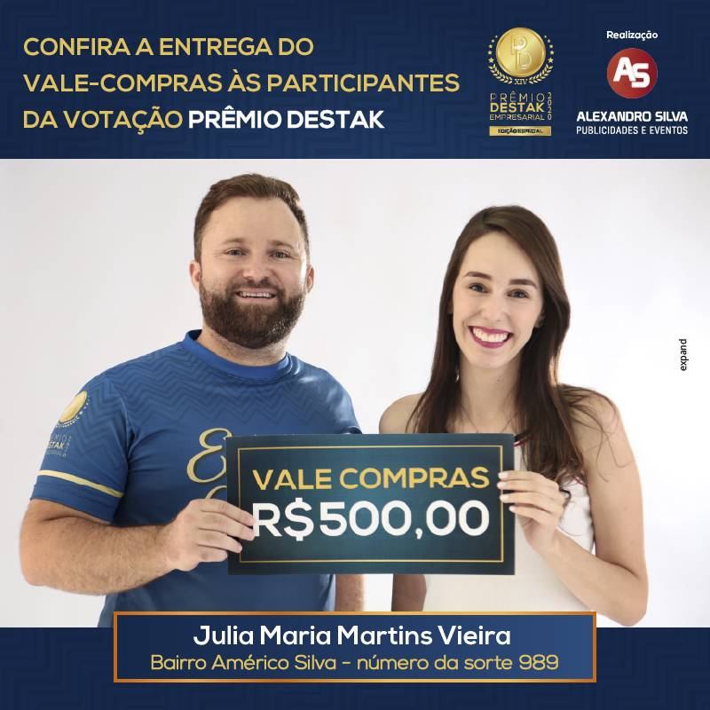 Entrega de Vale-Compras