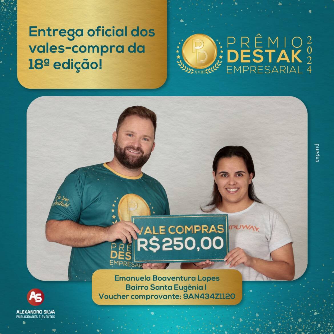 Entrega do Vale compras 2024