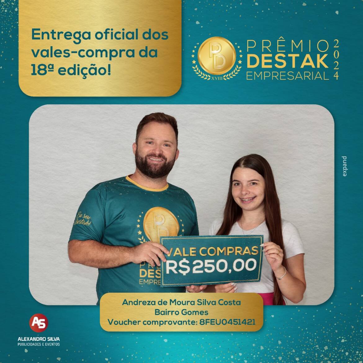 Entrega do Vale compras 2024